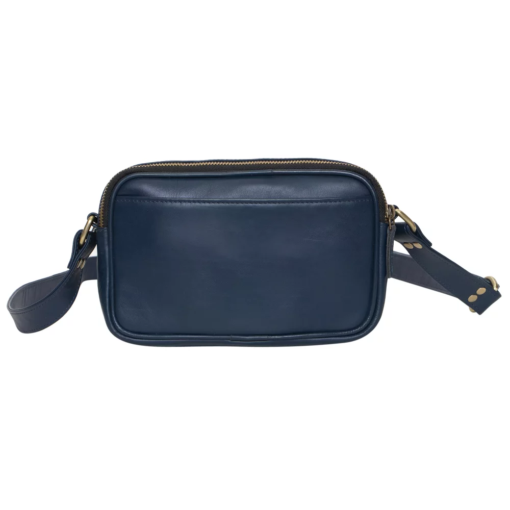 Ashlin® Designer Lydia Navy Blue Mid Size Camera Bag