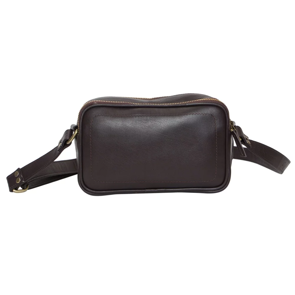 Ashlin® Designer Lydia Espresso Brown Mid Size Camera Bag
