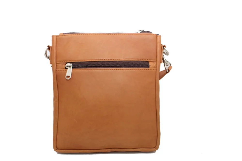 Ashlin® Designer Taysha Unisex British Tan Crossbody Flapover Satchel Shoulder Bag