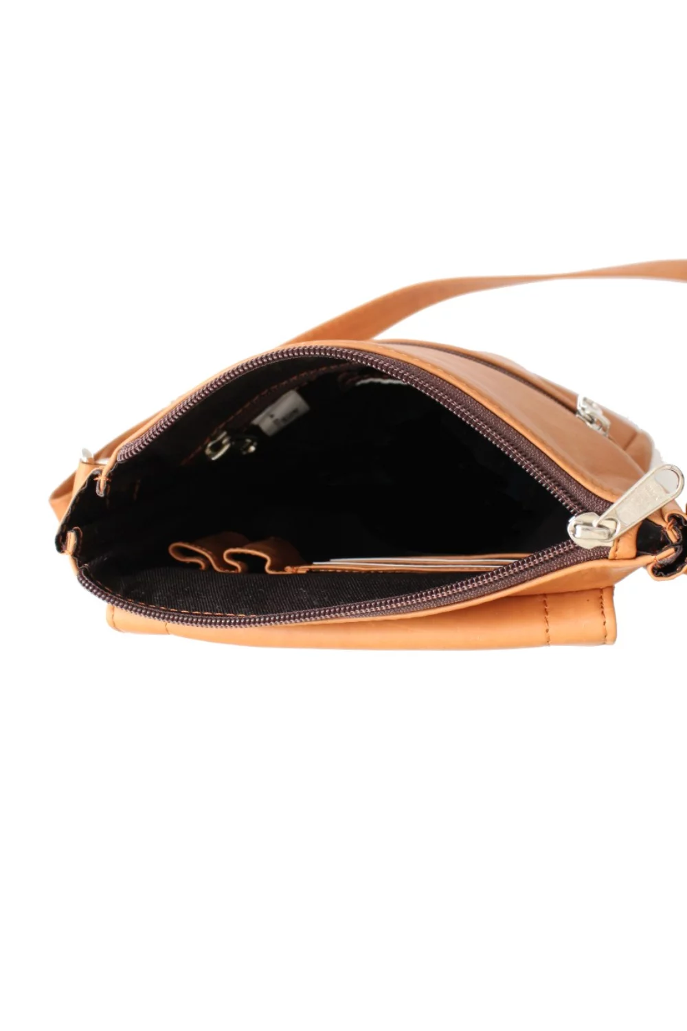 Ashlin® Designer Taysha Unisex British Tan Crossbody Flapover Satchel Shoulder Bag