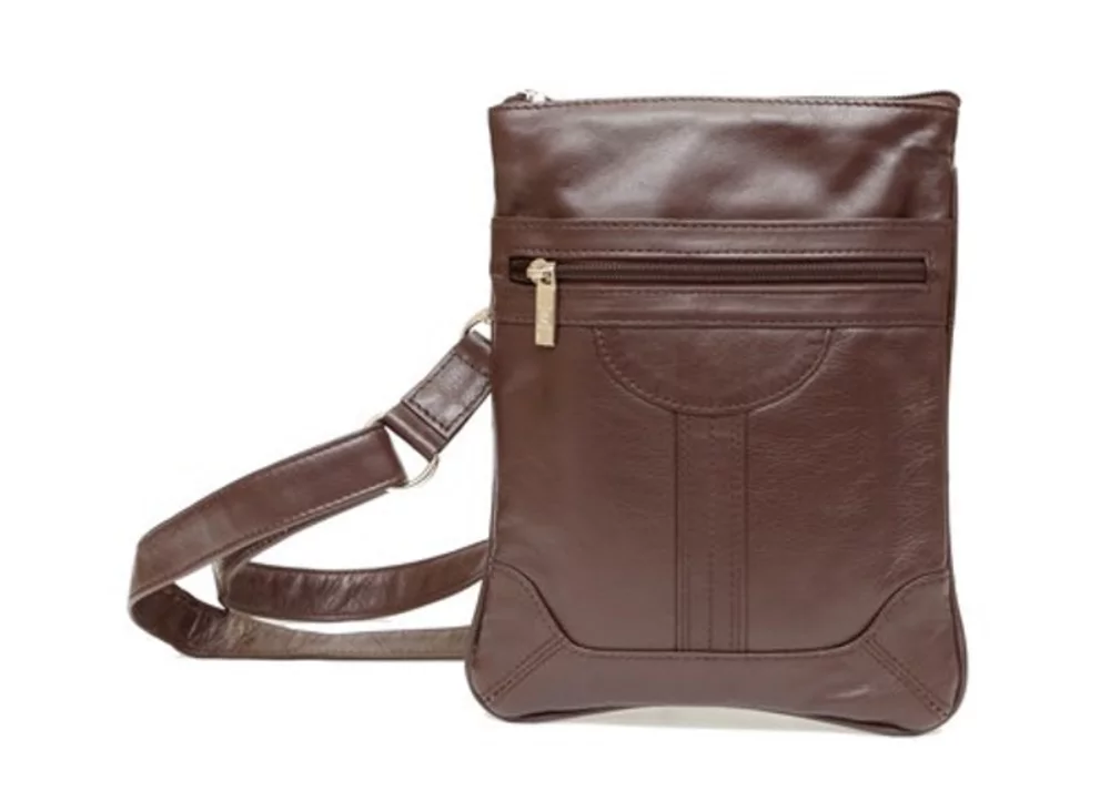 Ashlin Designer® Dorothy Espresso Brown Slim Crossbody Bag w/Adjustable Shoulder Strap