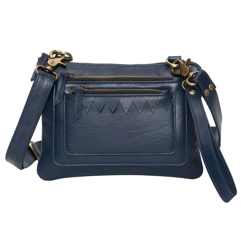 Ashlin® Designer Dimitra Navy Blue Unisex Crossbody Bag