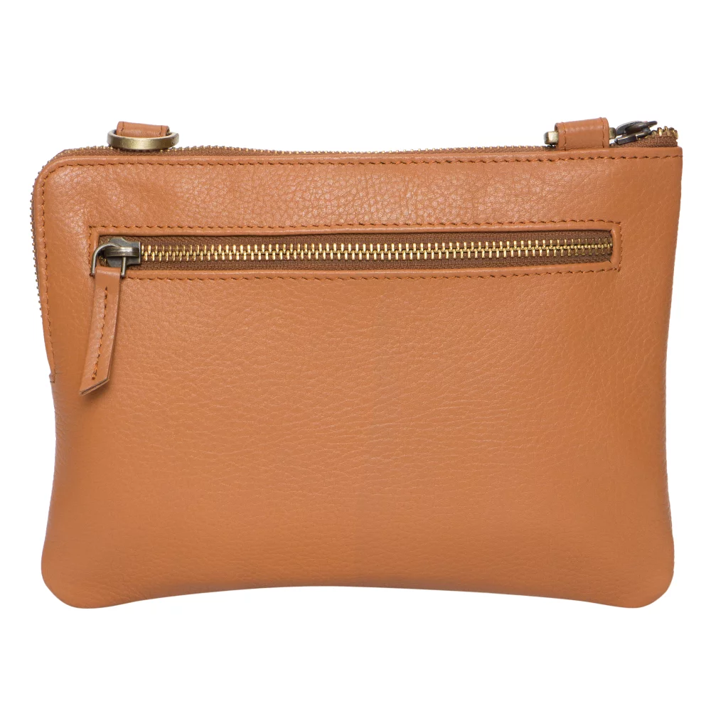 Ashlin® Designer Dimitra Camel Brown Unisex Crossbody Bag
