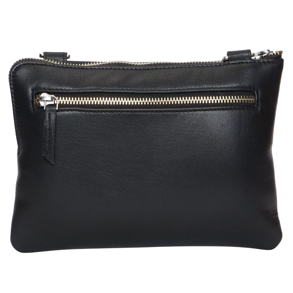 Ashlin® Designer Dimitra Midnight Black Unisex Crossbody Bag