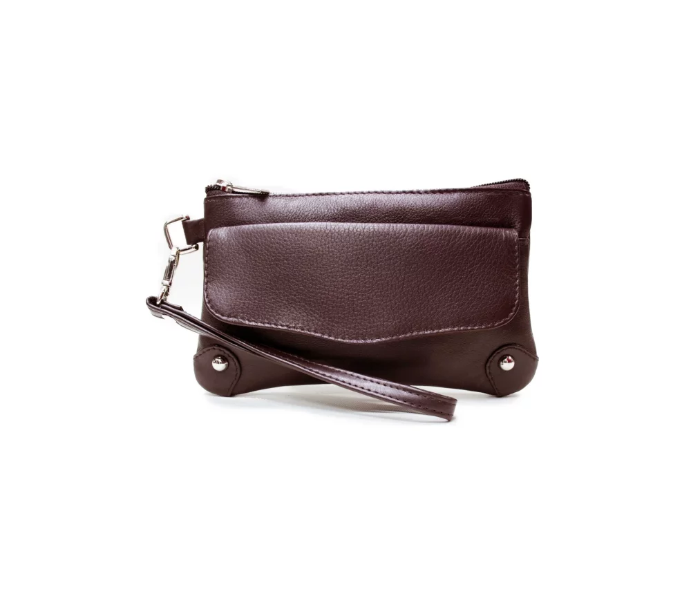 Ashlin® Designer Expresso Brown Catarine Mini Cosmetic & Phone Wristlet