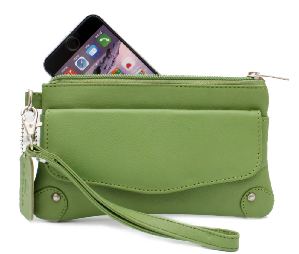 Ashlin® Designer Lime Green Catarine Mini Cosmetic & Phone Wristlet