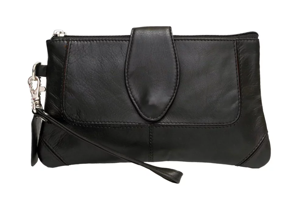Ashlin® Designer Natasha Midnight Black Mid Sized Wristlet