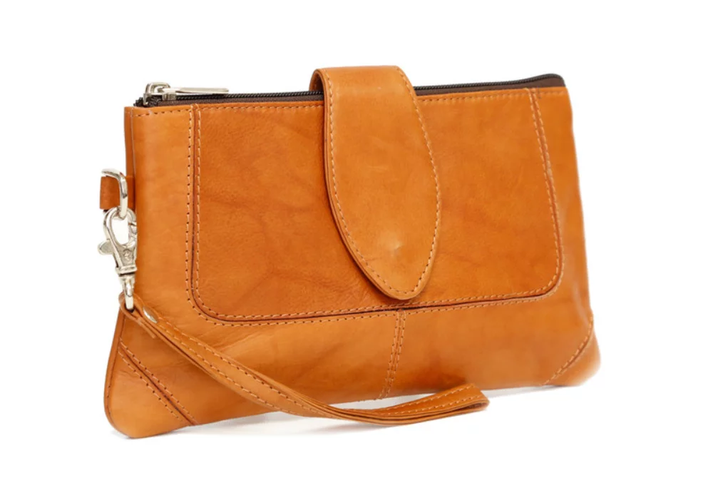 Ashlin® Designer Natasha British Tan Mid Sized Wristlet