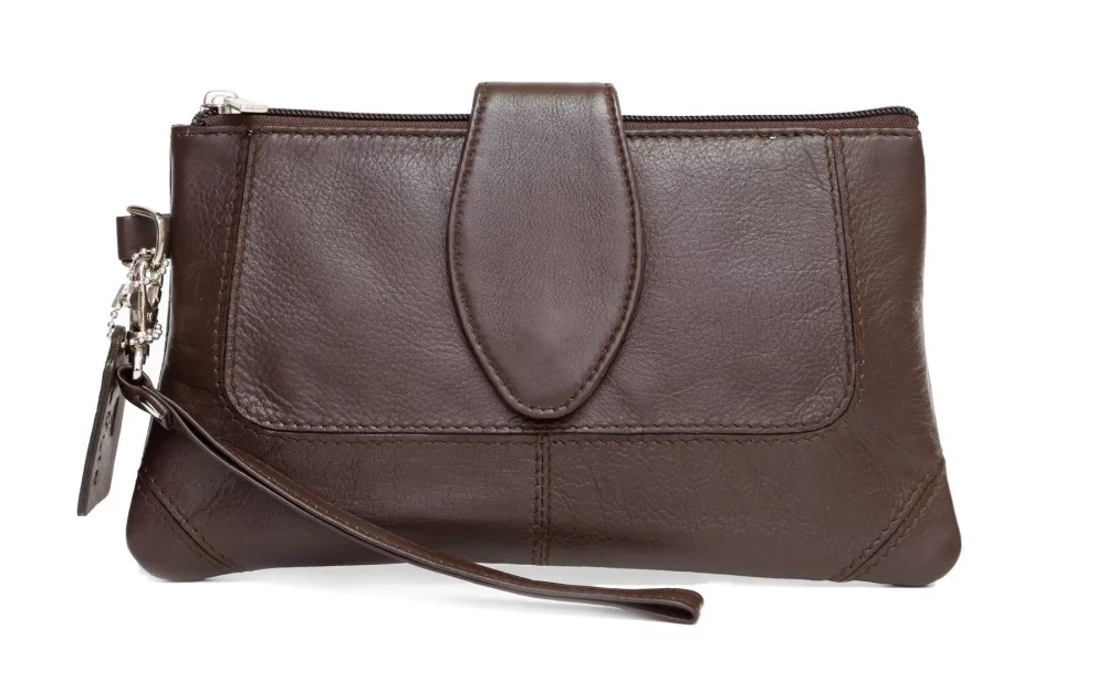 Ashlin® Designer Ladies Espresso Brown Genesia Makeup Wristlet