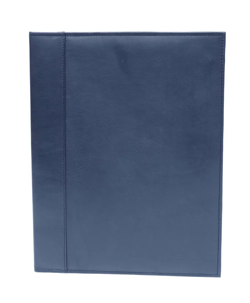 Porte-certificat unique Ashlin® Designer Navy Blue Seamus Napoli Napa