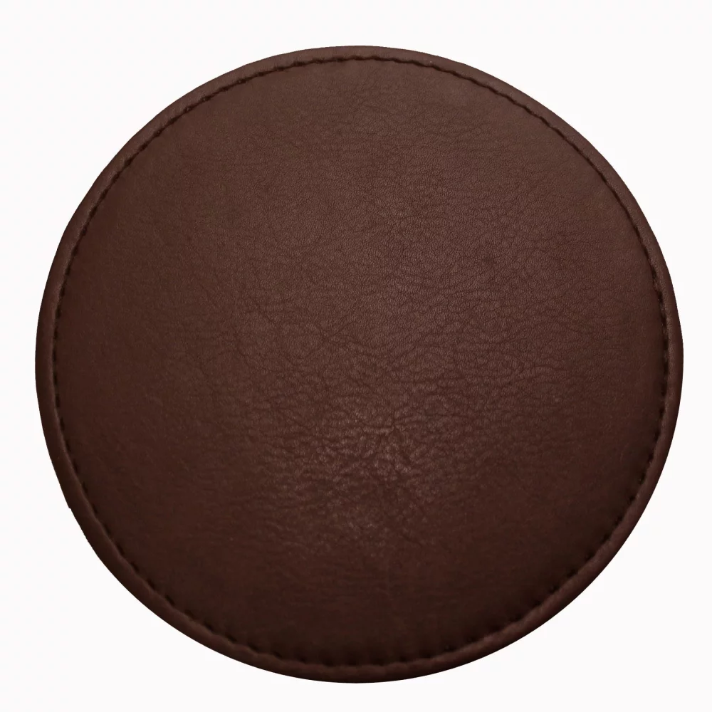 Ashlin® Designer Stratford Espresso Brown Tuscany Leather Executive Round Coaster