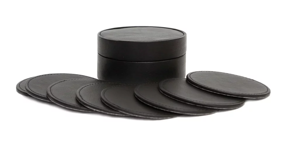 Ensemble de 8 dessous de verre Ashlin® Designer Yorkshire avec boîte assortie