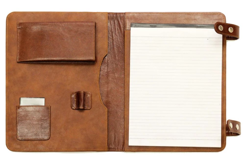 Ashlin® Designer British Tan Corbyn Writing Case - Tablet + Smart Phone Case