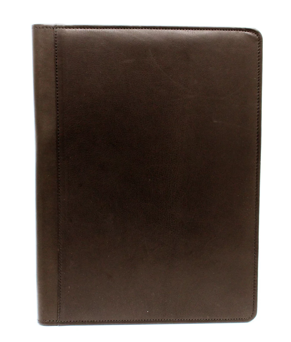 Étui à rabat Ashlin® Designer Expresso Brown Raferty avec bloc-notes