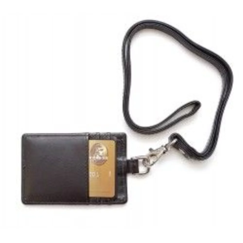 Porte-badge Ashlin® Designer Midnight Black Benita + Lanyard