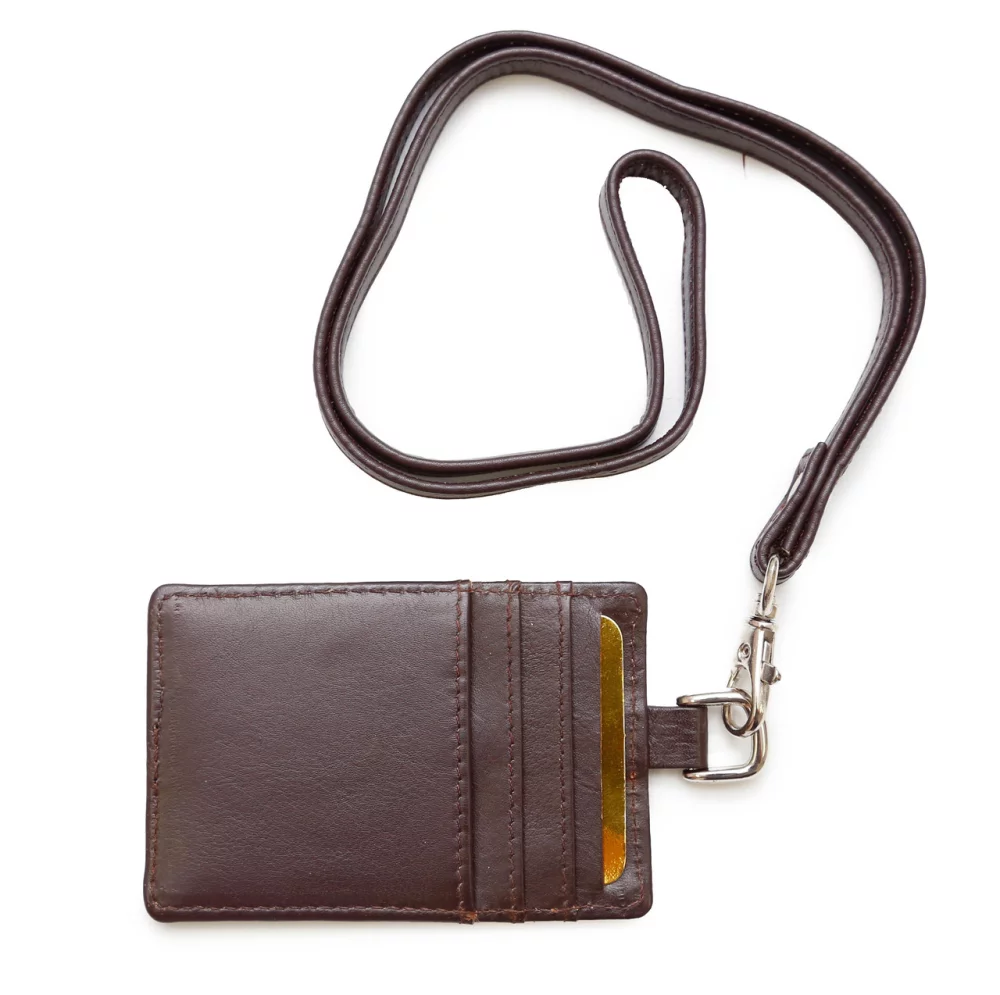 Porte-identité Ashlin® Designer Expresso Brown Benita + Lanière