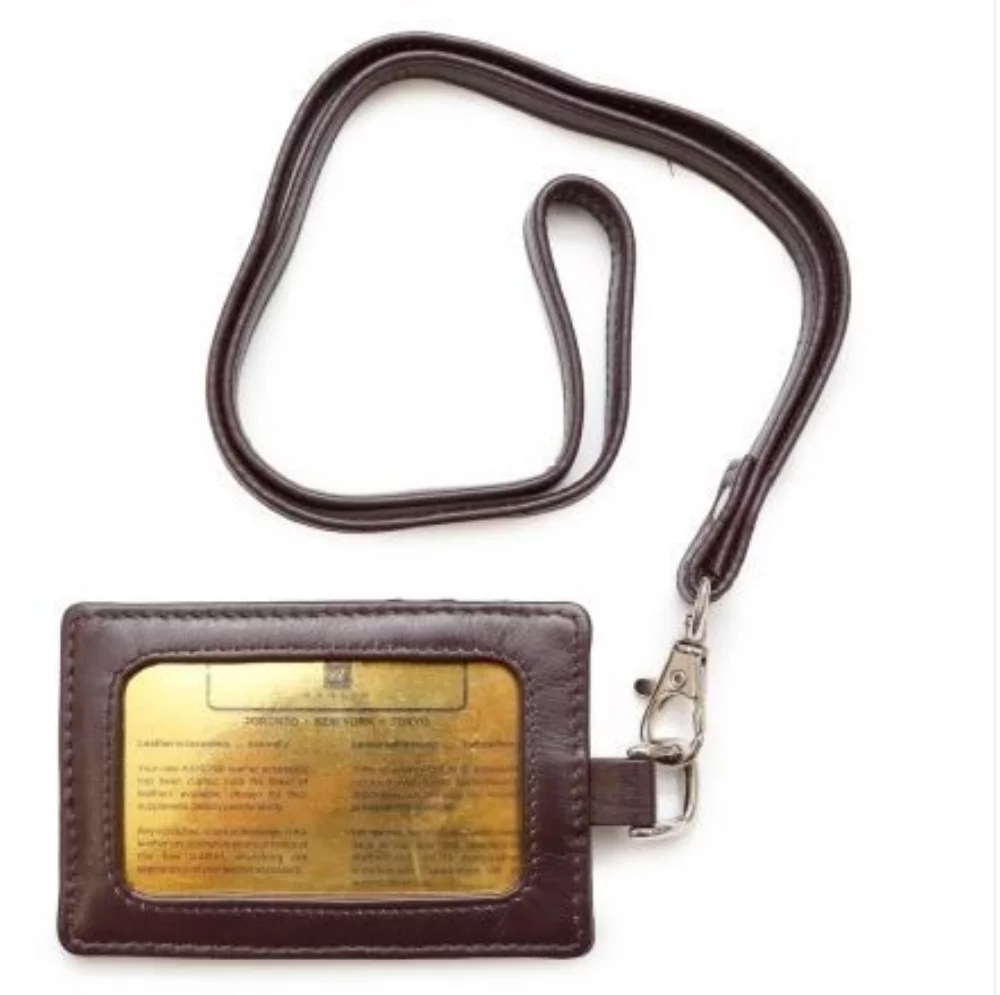 Ashlin® Designer Expresso Brown Benita I.D. Holder + Lanyard