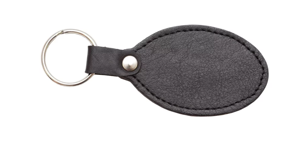 Ashlin® Designer Midnight Black Bernicia Oval Key Fob