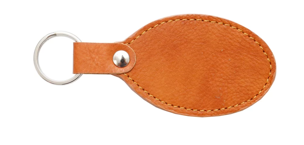 Ashlin® Designer British Tan Bernicia Oval Key Fob