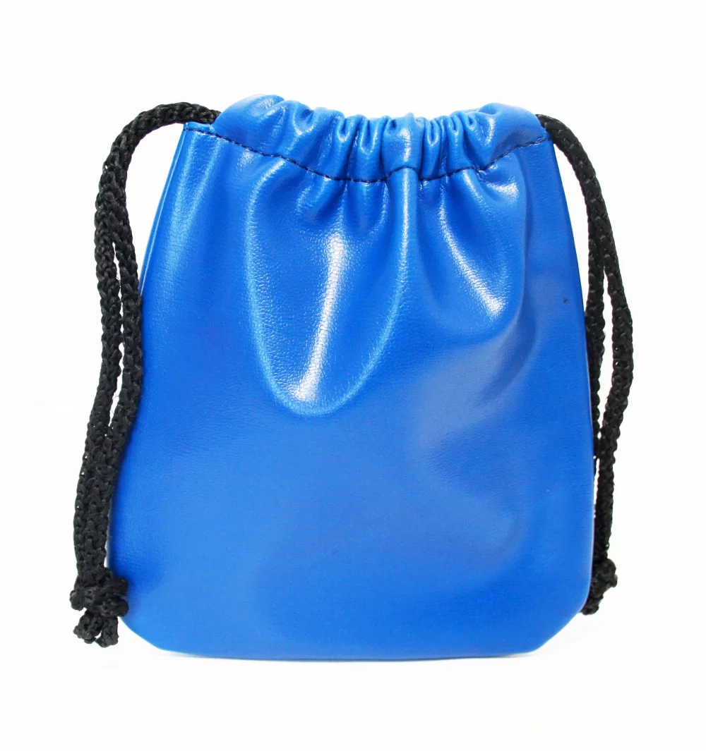 Ashlin® Designer Oakmount Cobalt Blue Leatherette Drawstring Golf Pouch