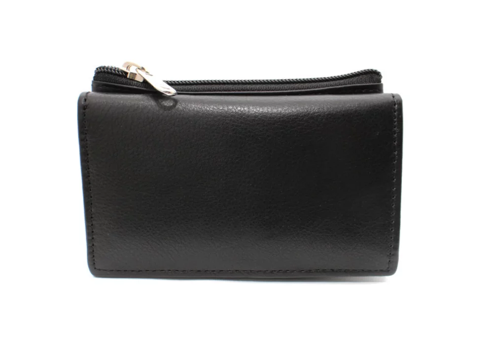 Ashlin® Designer Midnight Black Hillebrand Bi-Fold Mini-Wallet