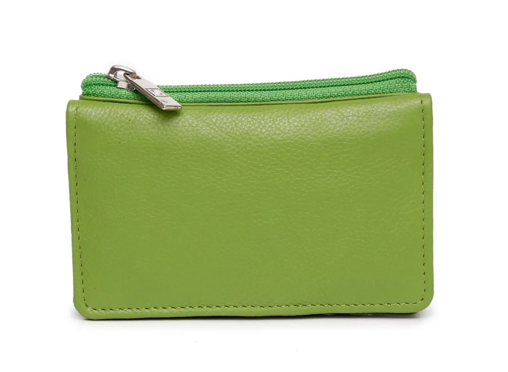 Portefeuille mini pliable Ashlin® Designer Lime Green Hillebrand