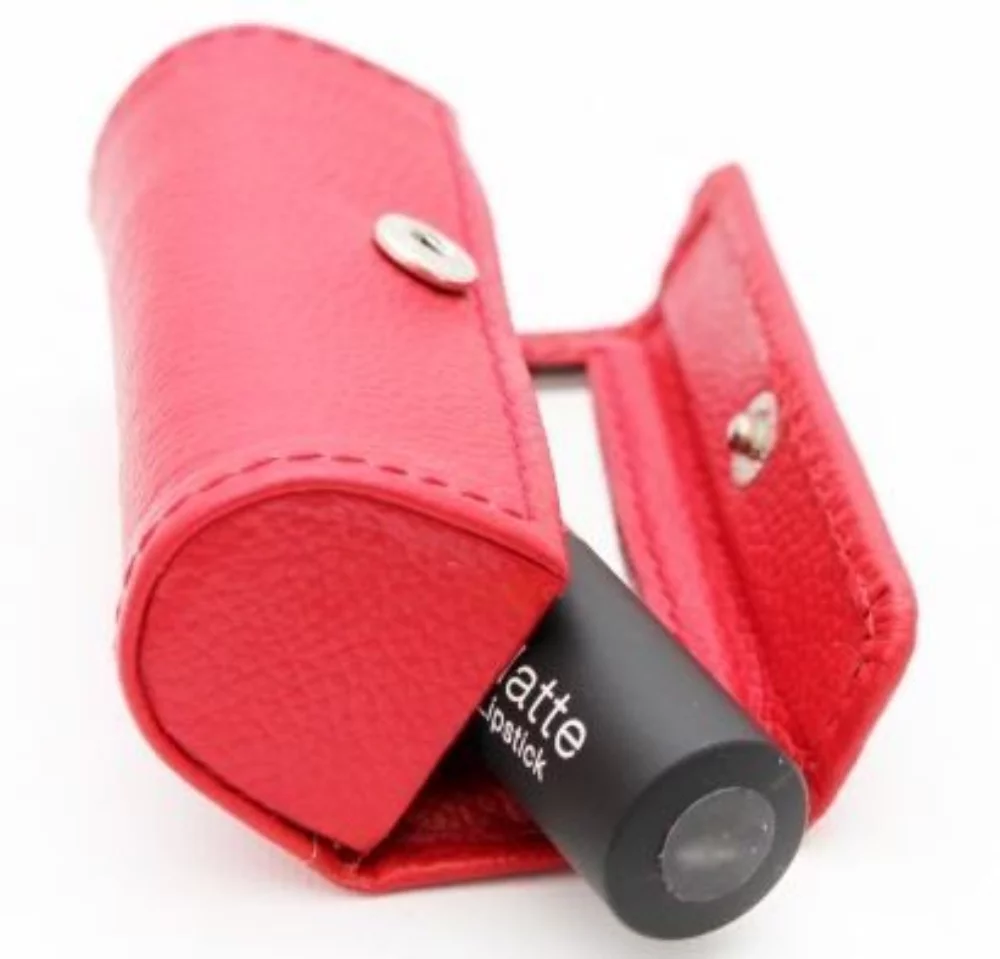 Ashlin® Designer Fire Engine Red Skylar Single Lipstick Case/Mirror