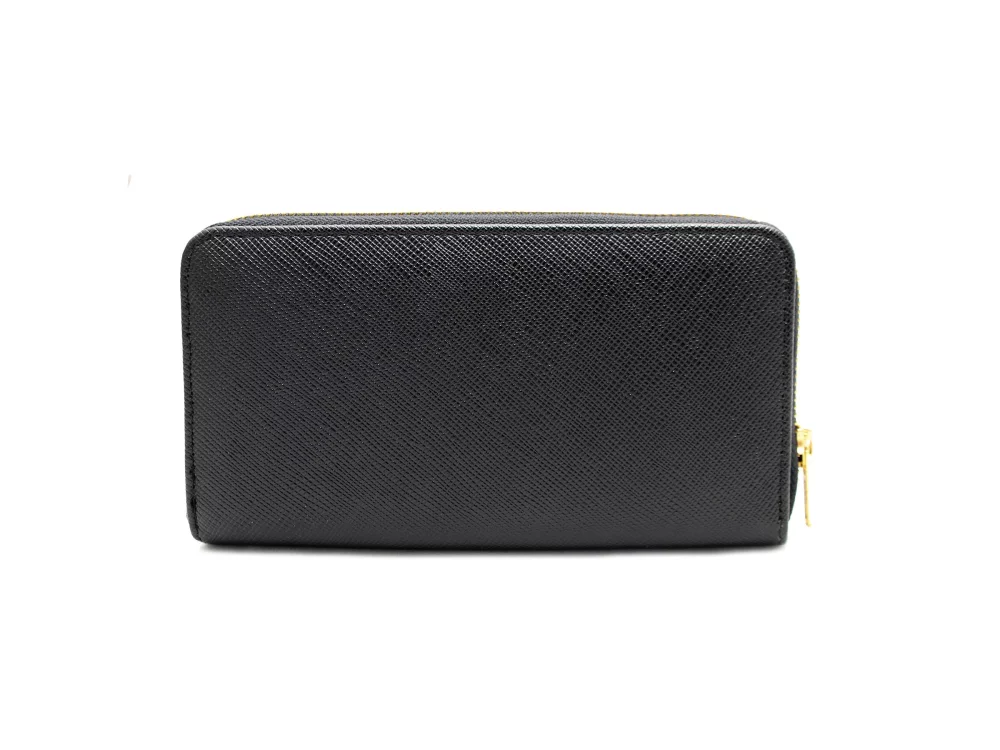 PoppyBuzz™ Designer Ladies Midnight Black Katey Zip Around Wallet