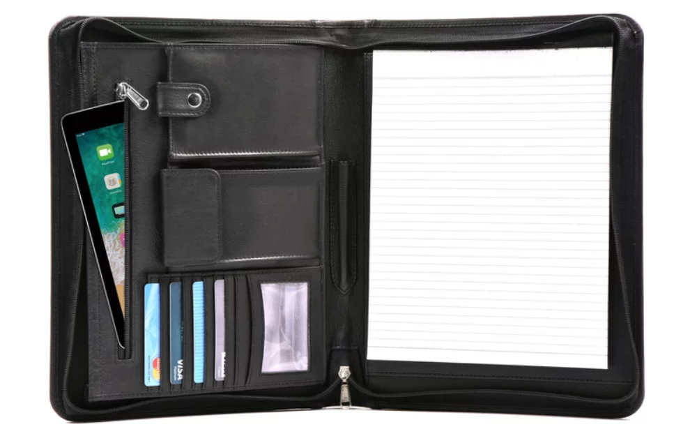 Étui de tablette organisateur exécutif à fermeture éclair Ashlin® Designer Augustin