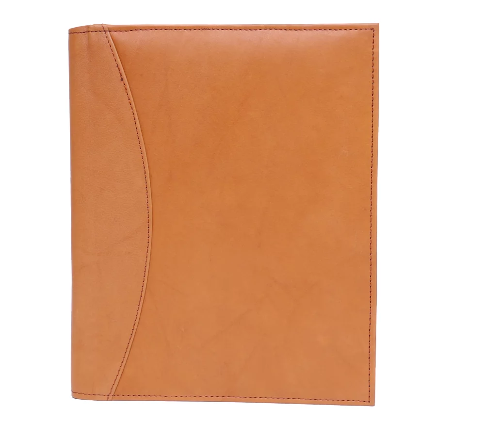 Ashlin® Designer Peterborough British Tan Refillable Cover w/Journal/Pocket/Pen Loop