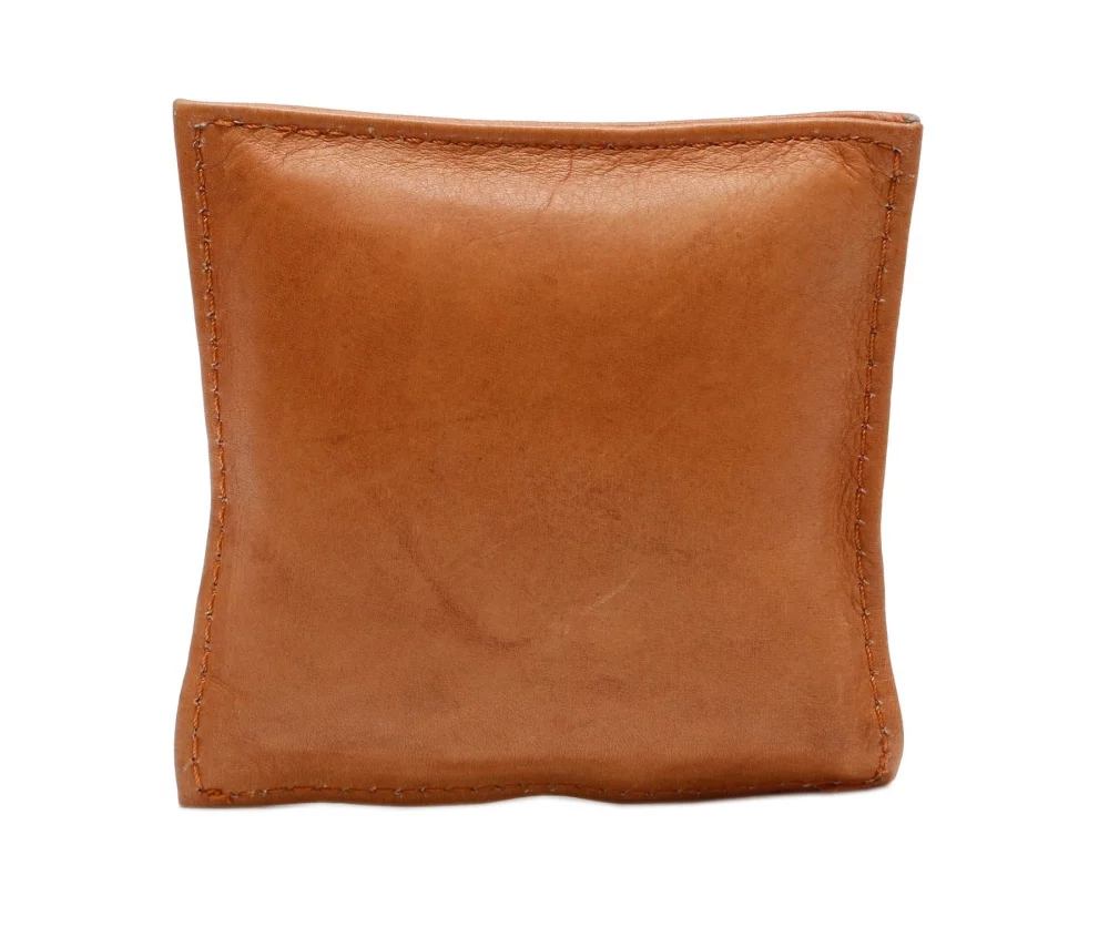 Presse-papiers carré Ashlin® Designer Wexford en cuir britannique tan, anti-stress.