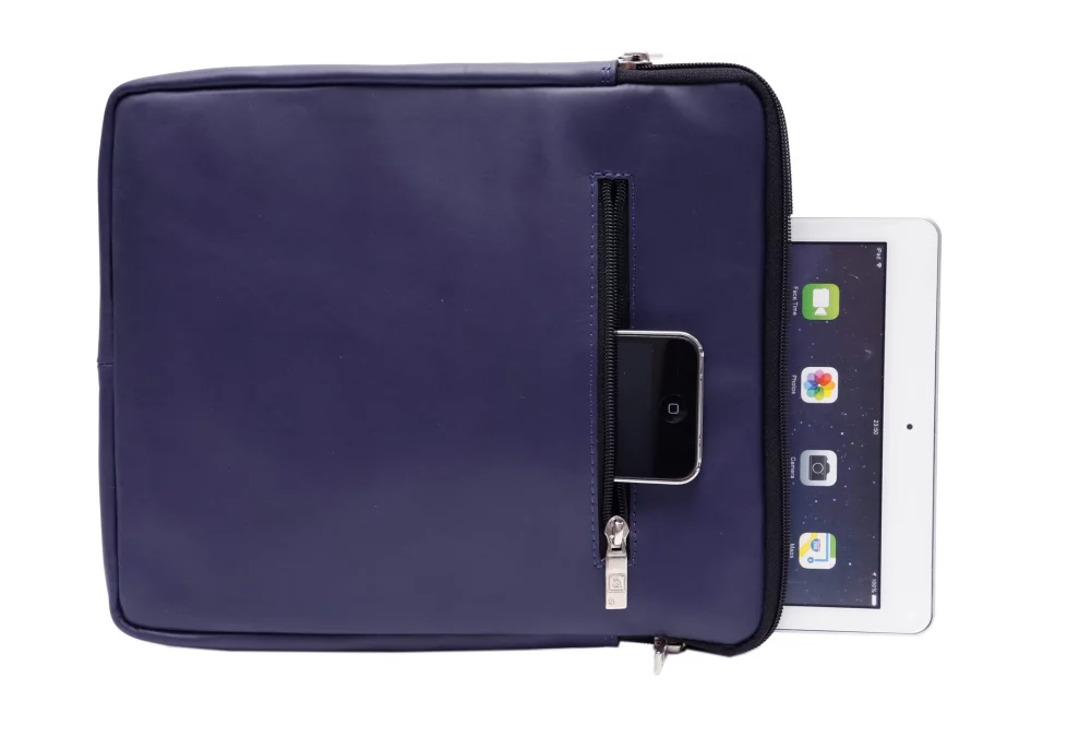 Ashlin® Designer Arezzo Navy Blue Universal Zippered iPad® Tablet Case