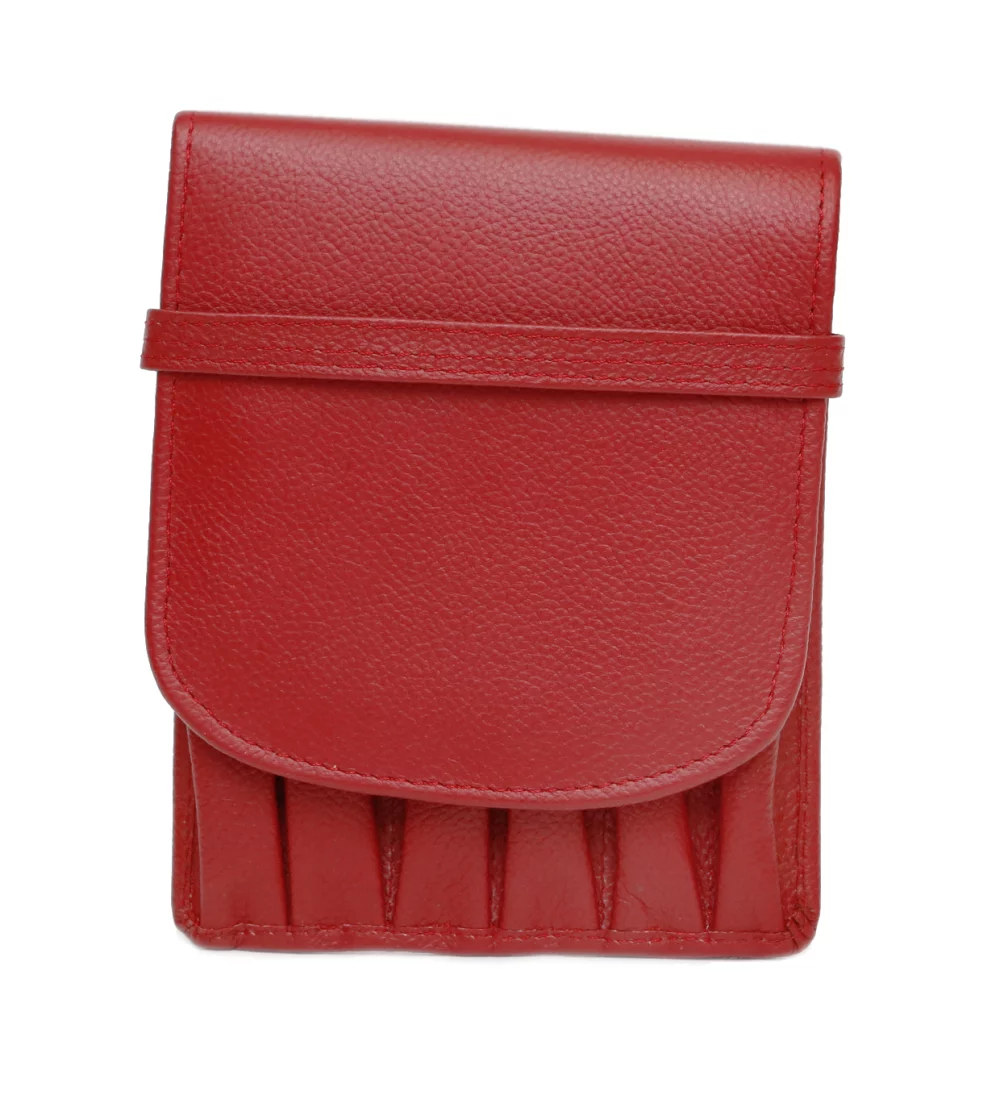 Étui à stylo hexagonal Ashlin® Designer Fire Engine Red Pavia