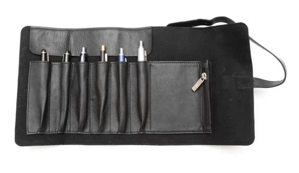 Étui en cuir Ashlin® Designer Teramo 6 Pen-Rollup™