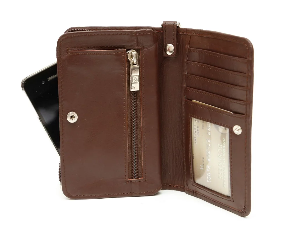 Ashlin® Designer Vita Expresso Brown Smart Phone Wristlet