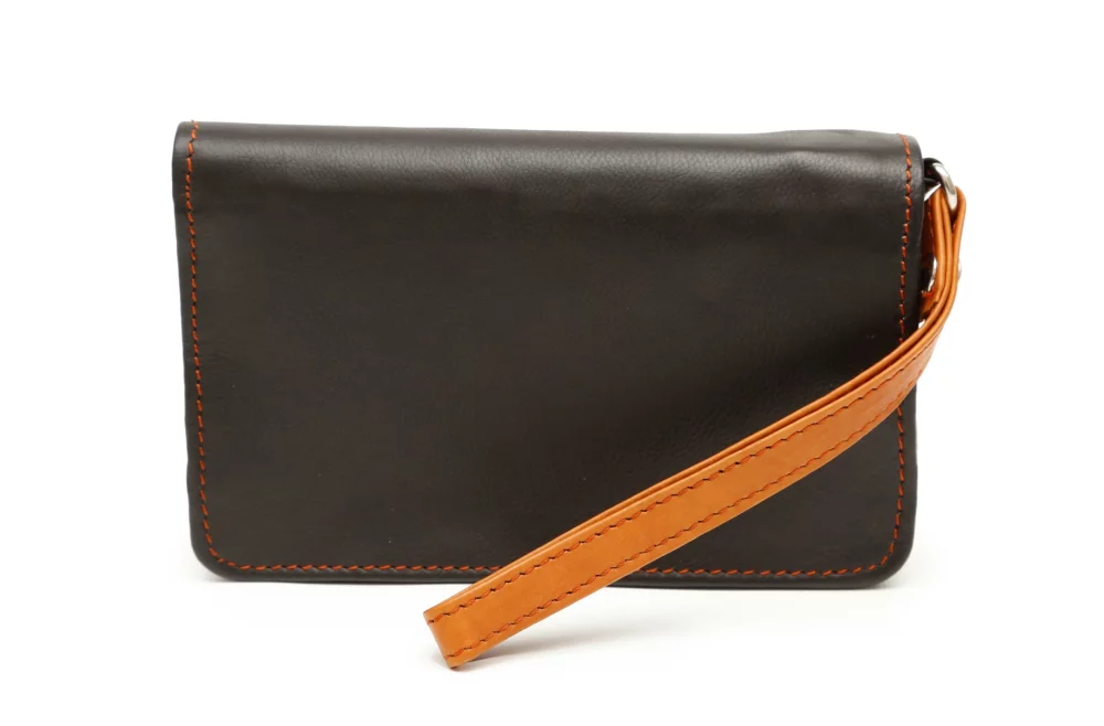 Ashlin® Designer Vita Noir/Beige Porte-téléphone intelligent avec dragonne