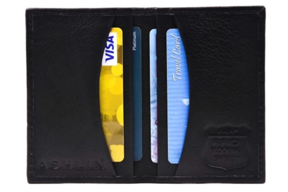 Ashlin® Designer Etienne RFID Blocking Slim Tuscany Cowhide Business Card Holder