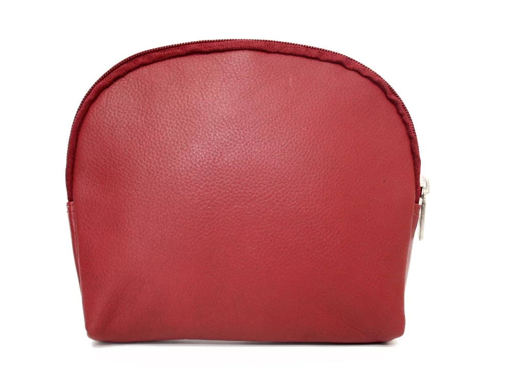 Sac cosmétique et à bijoux de grande taille Ashlin® Designer Leannah en rouge pompier