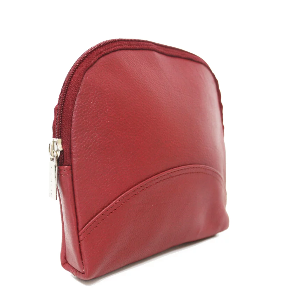Sac cosmétique et à bijoux de grande taille Ashlin® Designer Leannah en rouge pompier