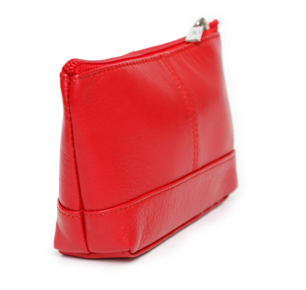 Ashlin® Designer Aubrey Fire Engine Red Compact Cosmetic Beauty Bag