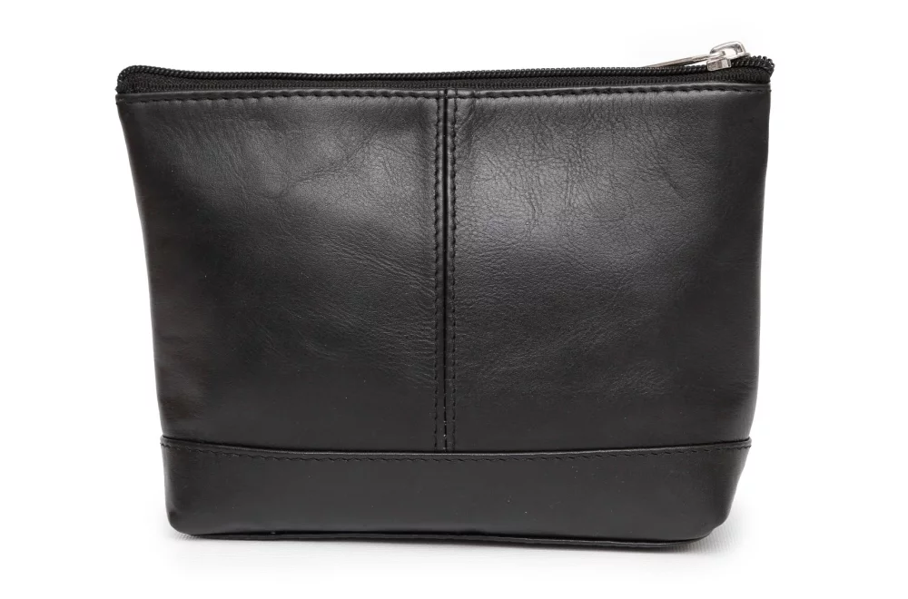 Ashlin® Designer Ryleigh Midnight Black Mid Sized Cosmetic Beauty Bag