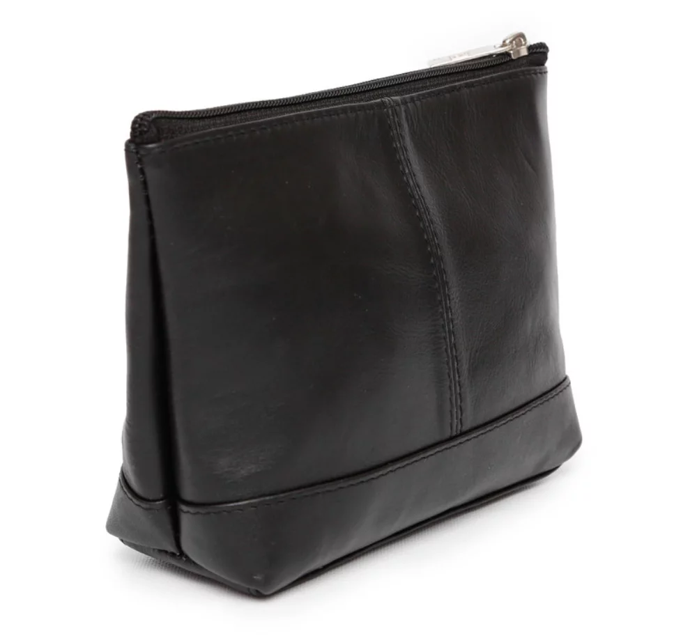 Ashlin® Designer Ryleigh Midnight Black Mid Sized Cosmetic Beauty Bag