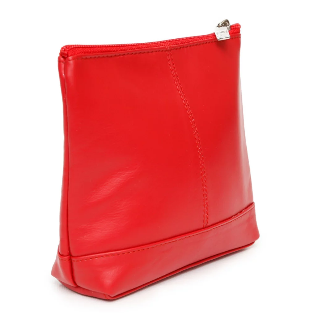 Ashlin® Designer Ryleigh Fire Engine Red Mid Sized Cosmetic Beauty Bag