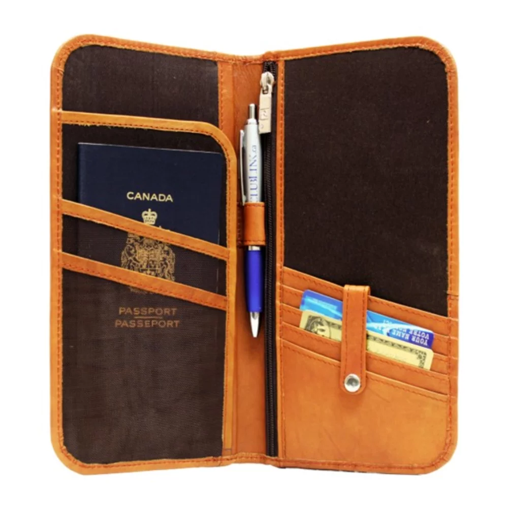 Portefeuille à billets bi-pli Ashlin® Designer Deangelo British Tan