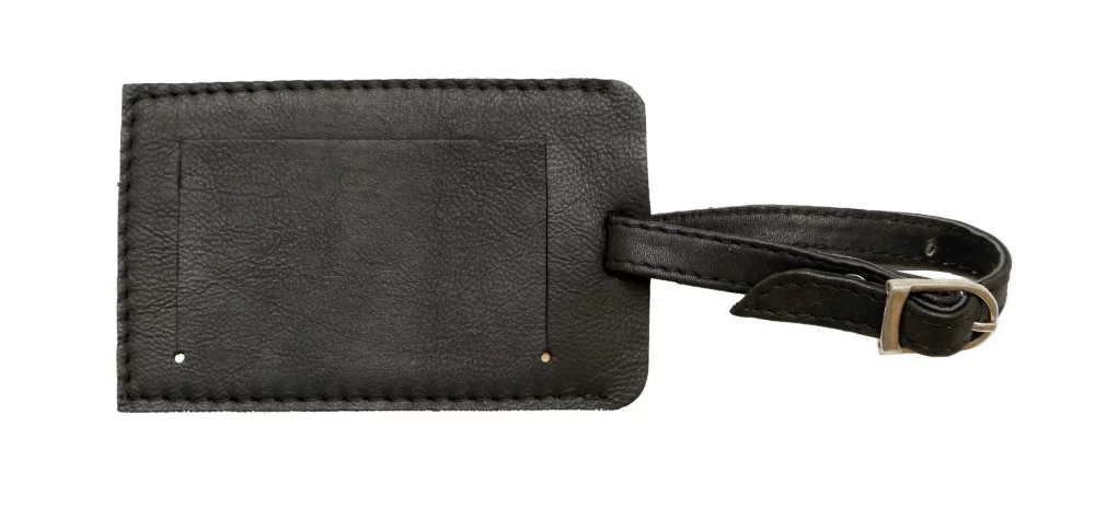 Étiquette de bagage Ashlin® Designer Midnight Black Madrid Tuscany