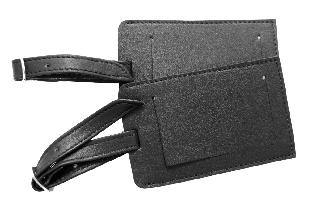 Étiquette de bagage de sécurité Ashlin® Designer Dubliner Midnight Black - Ensemble de 2