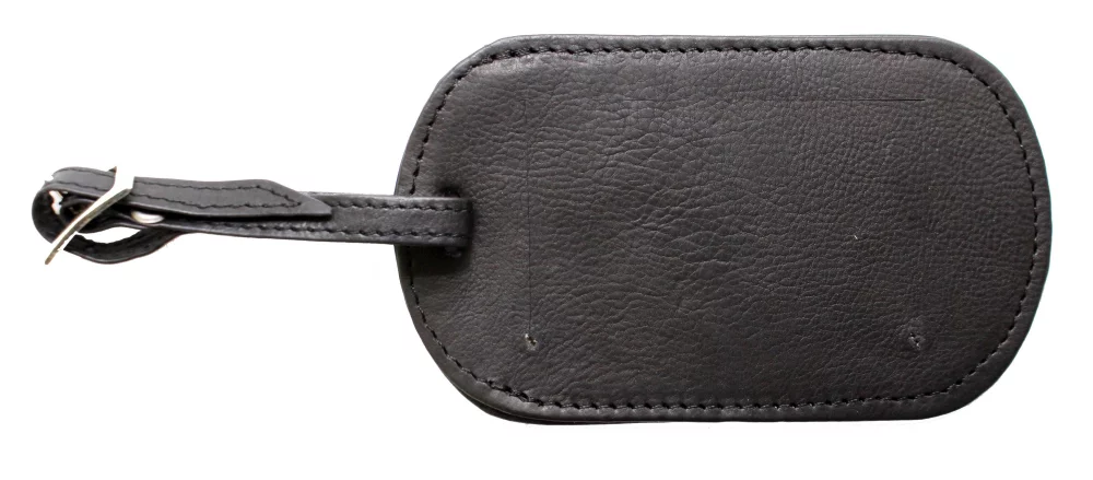Étiquette d'identification ovale Ashlin® Designer Columbus Midnight Black