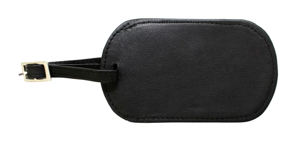 Étiquette d'identification ovale Ashlin® Designer Columbus Midnight Black