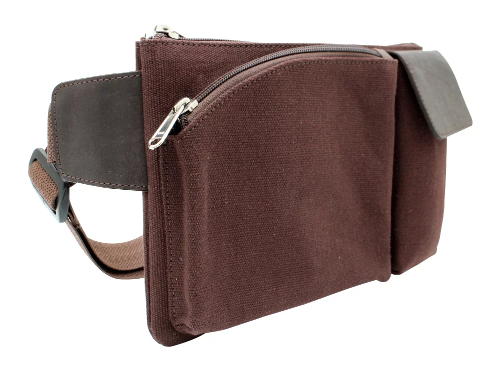 Portefeuille de taille unisexe Ashlin® Designer Trenton en brun expresso