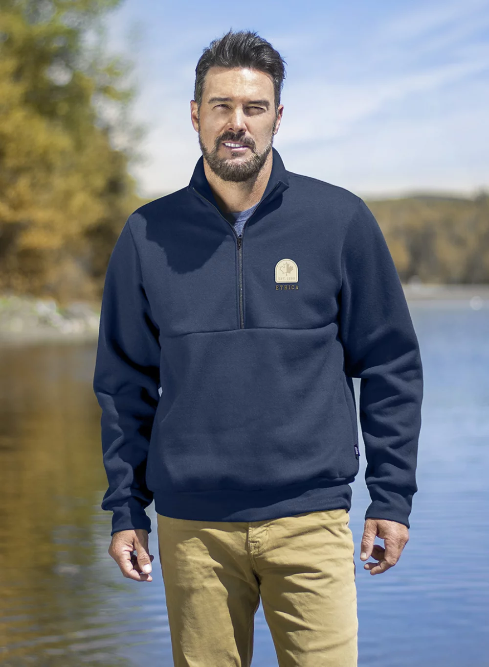 Ethica unisex quarter-zip sweatshirt